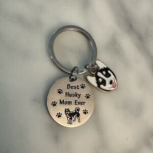 SIBERIAN HUSKY KEYCHAIN